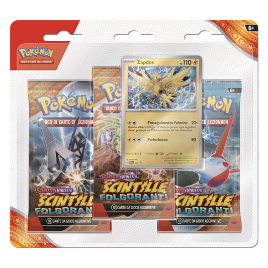 Scarlatto e Violetto Scintille Folgoranti Blister 3 Buste Zapdos ITA