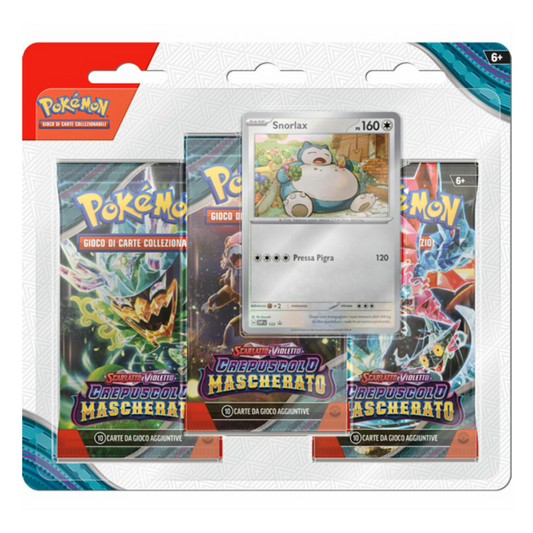 Scarlatto e Violetto Crepuscolo Mascherato Blister 3 Buste Snorlax ITA